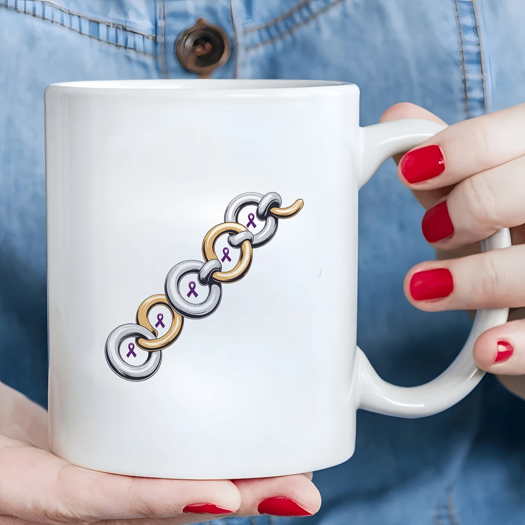 كوب بسلسلة كرتونية سعة 11 أونصة باللون الذهبي والفضي هدية عيد الميلاد كوب للأطفال في المكتب العائلي