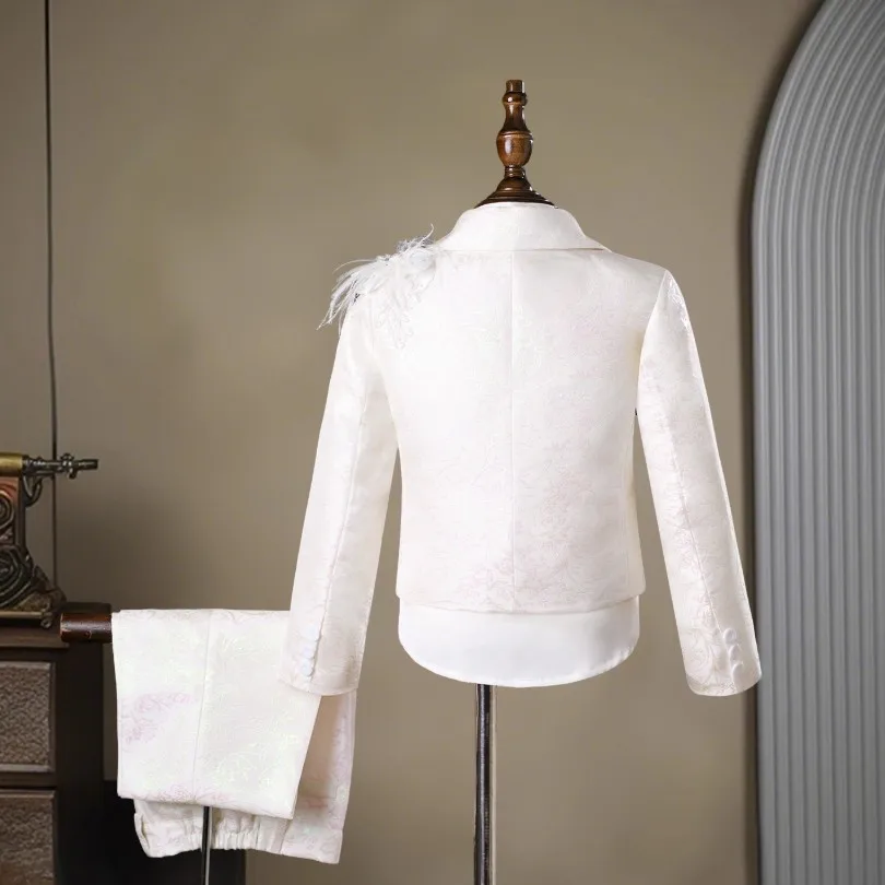 Baby Jungen Anzug Kinder Klavier Leistung Abendkleid Blazer Sets Jungen Anzüge Für Hochzeiten Traje De Niño Para Bautizo A4792 – Detail 5