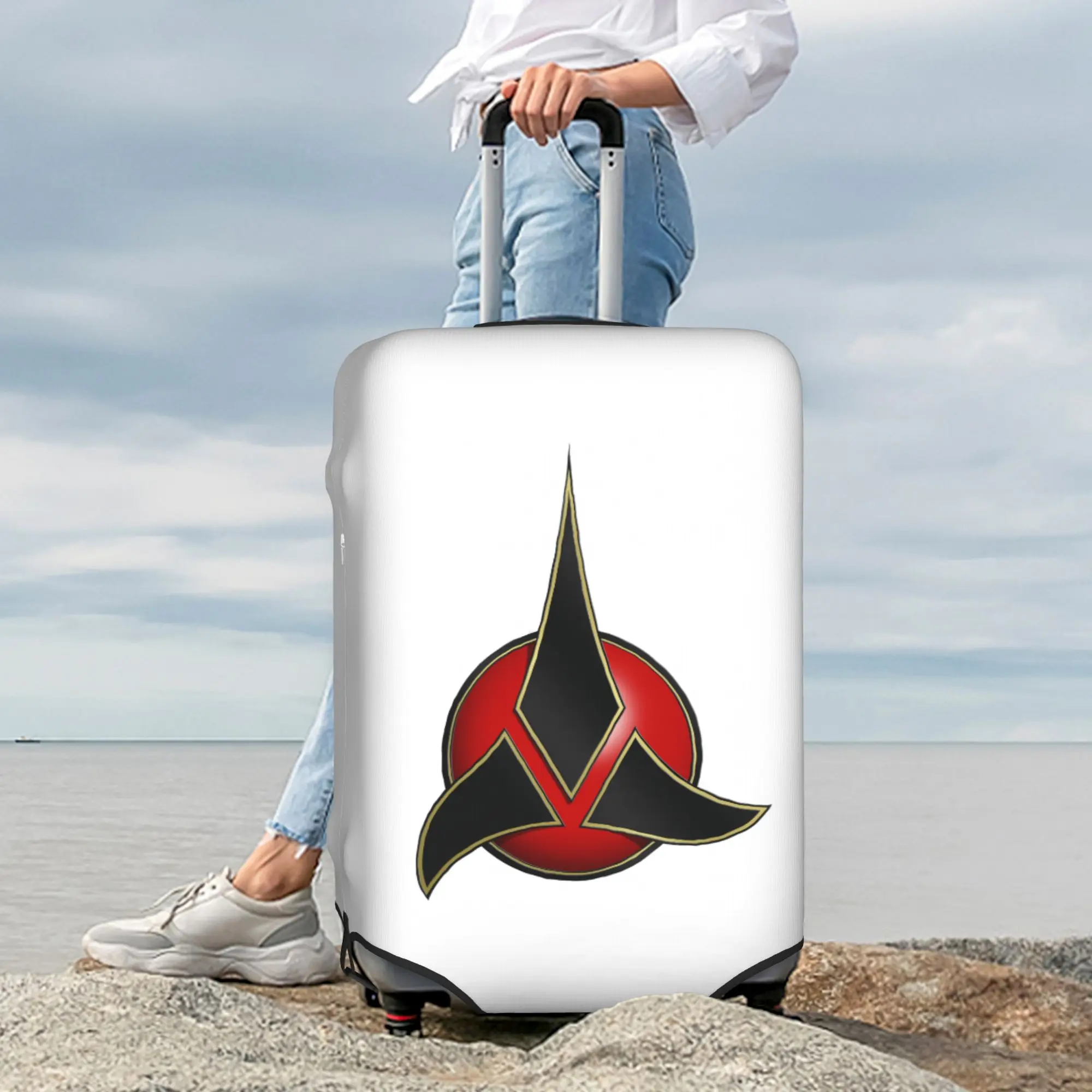 Custom Star Trek Travel Luggage Cover Elastic Science Fiction TV Series Suitcase Cover Protector Fit 18-32 Inch