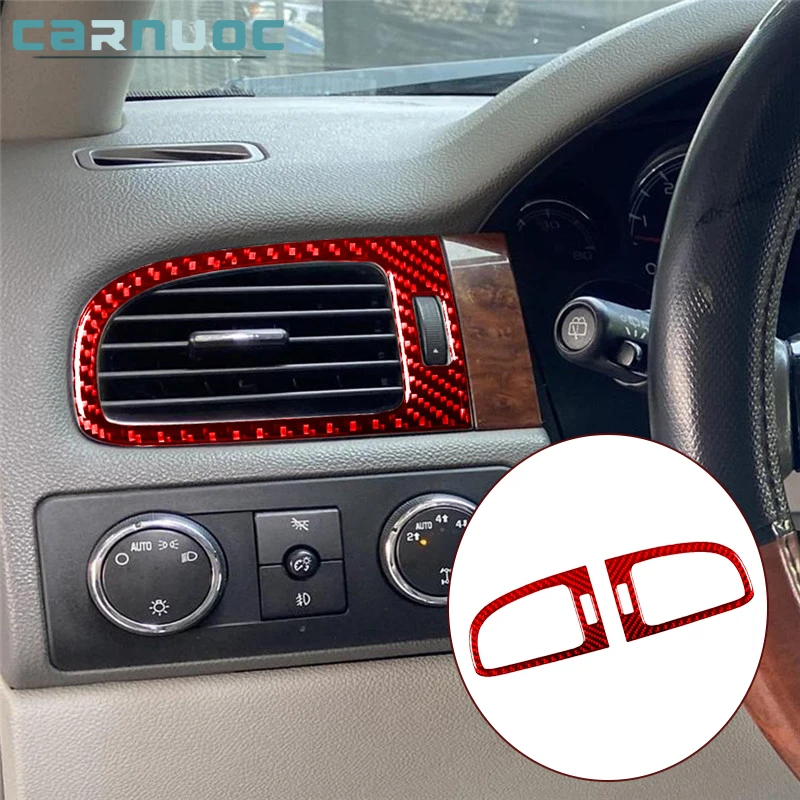 

For Chevrolet Tahoe/Suburban 2007-2014 Carbon Fiber Left Right Air Vent Stickers Car Interior Decorative Accessories
