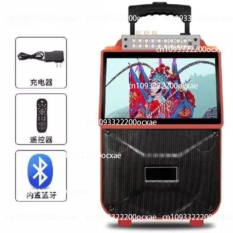 Outdoor Speaker, Portable Video Player, Wireless Microphone, Square Dance Stereo with Large Display Screen - Image 3