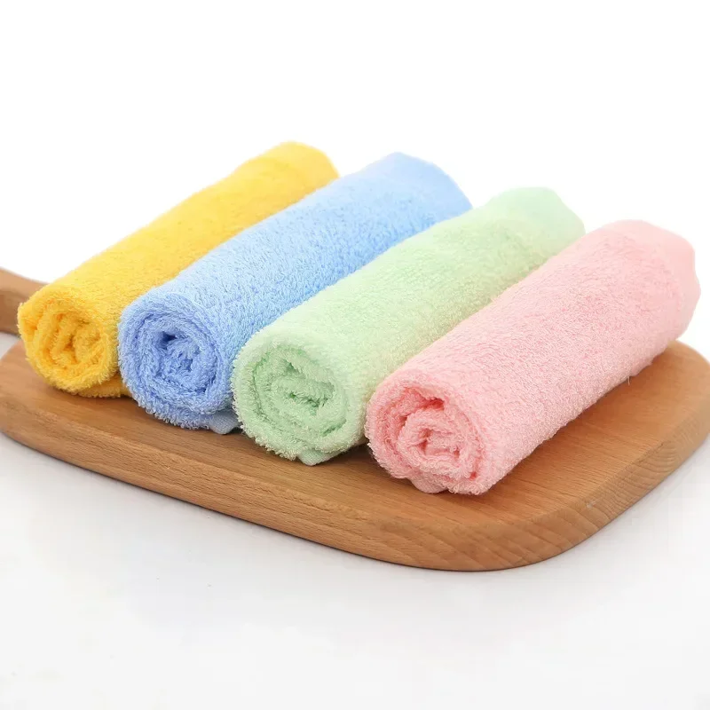 Baby Towel Face Towels Baby Bath Towel Handkerchief Burp Cloths Soft Microfiber Absorbent Washcloth Children Towels Hot  25x25cm