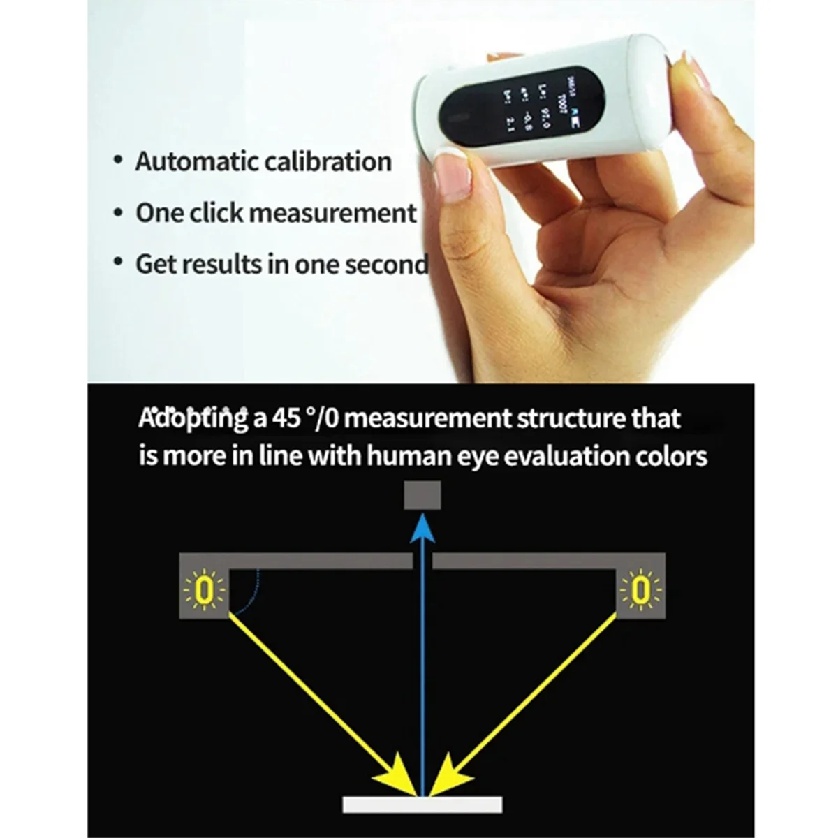 ABLG CR20 Colorimeter High-Precision Paint Fabric Coating Tester Colorimeter Spectrophotometer Colorimeter