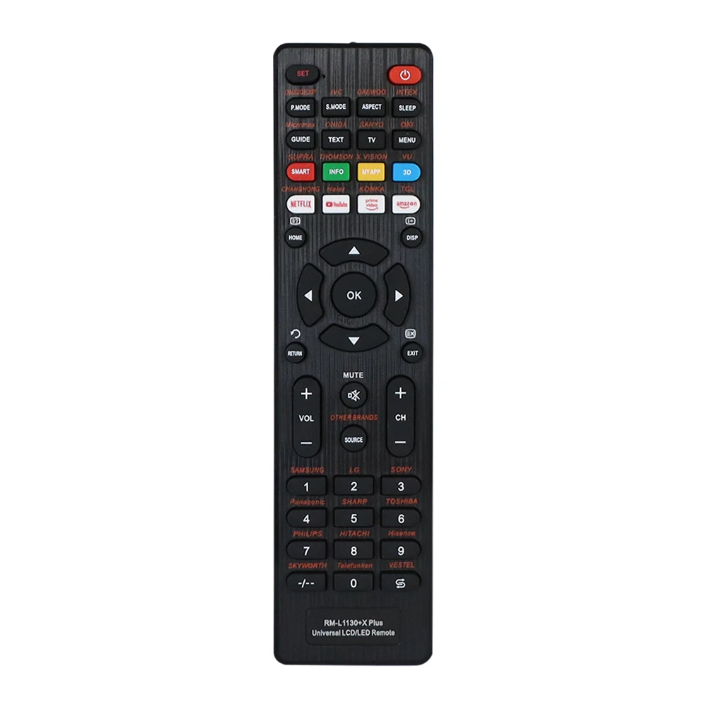 1pc Universal Replacement Remote Control Rm-L1130+X /X plus For All Brand Television Smart TV Remote Control Use For LCD TV