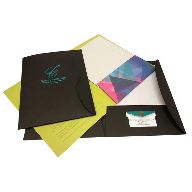 custom Professional High Quality Cheap Presentation Folder Printing