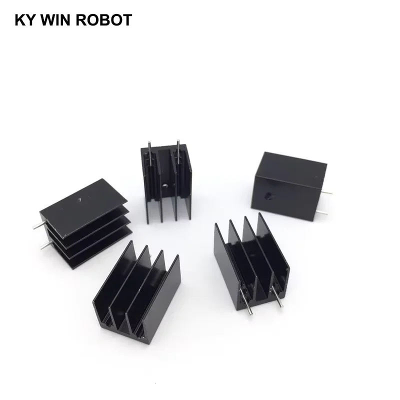 10 pcs Aluminium TO-220 Heatsink TO 220 Heat Sink Transistor Radiator TO220 Cooler Cooling 25*16.5*16MM With 2 Pins T