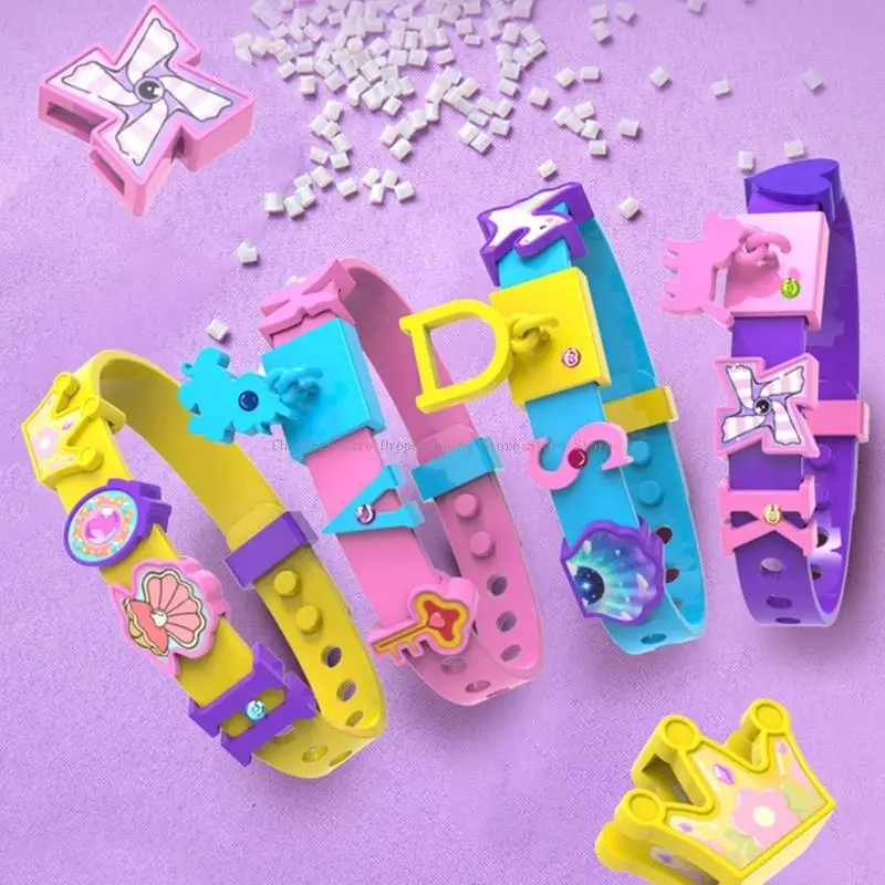 Creative DIY Vòng đeo tay tạo ra các cô gái 5-12 tuổi, đồ chơi giáo dục crafting hạt 5-12 tuổi