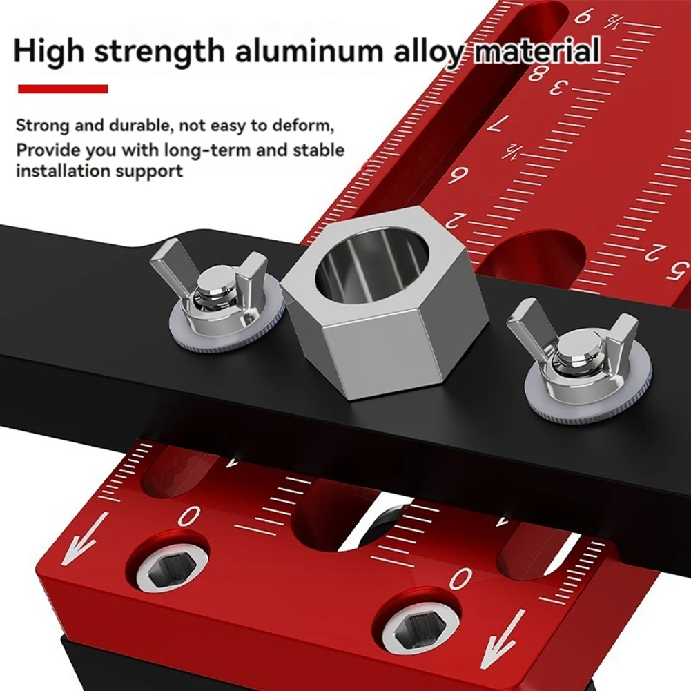 

F-3C Updated Cabinet Door Installation Rebounders Positioner,Cabinet Hardware Jig,Adjustable Door Hinge Jig For Cabinet Door