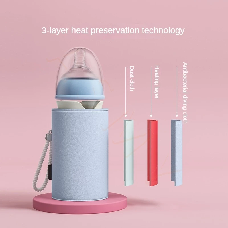 Dr.Green  USB Universal Smart thermostat for 150mL-300mL newborn baby bottles Removable/washable Easy to carry outside