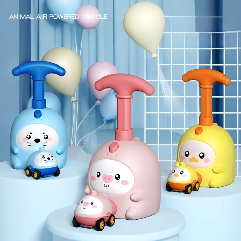 Jouet lanceur de ballons gonflables pour enfants, voiture à ballons aérodynamique à inertie, jouet éducatif scientifique, cadeaux d'anniversaire, de Nouvel An et de Noël