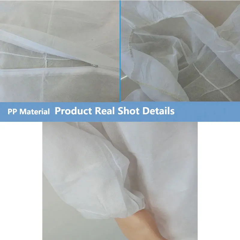 Disposable Breathable non-woven fabric Dustproof Oil Resistant Work Safety Anti Dust Spary Painting Decorating Labour Jumpsuit