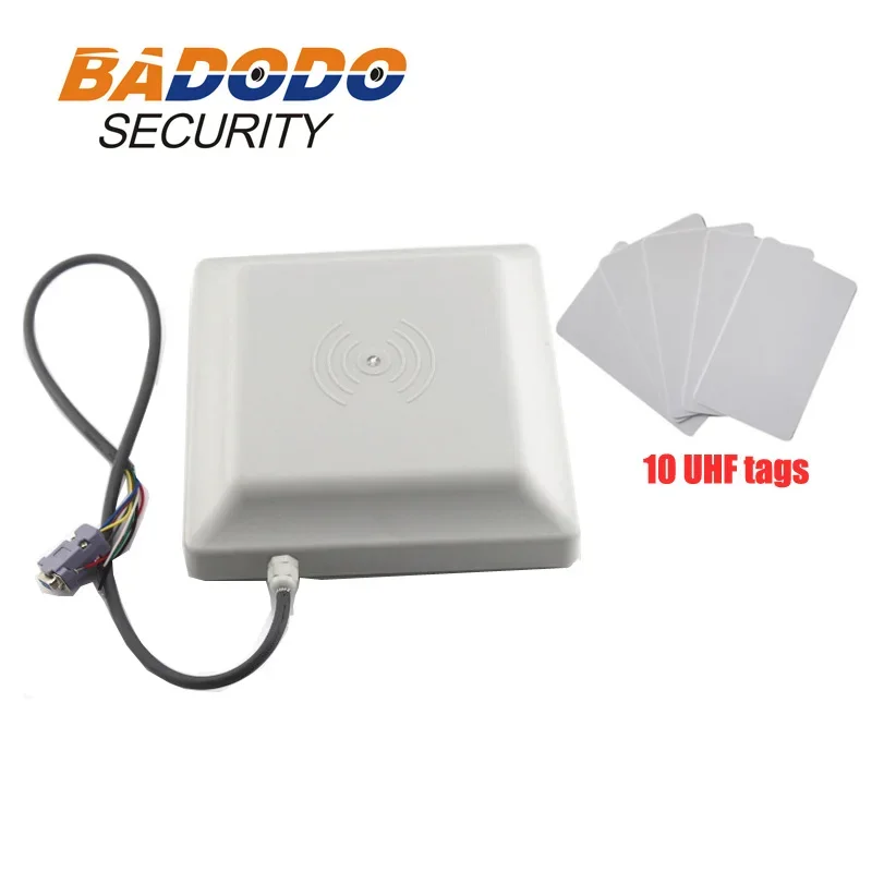 NF UHF RFID Reader 6m Long Range Reader RS232/485/ Wiegand26 Free SDK with 100 UHF Tags Optional
