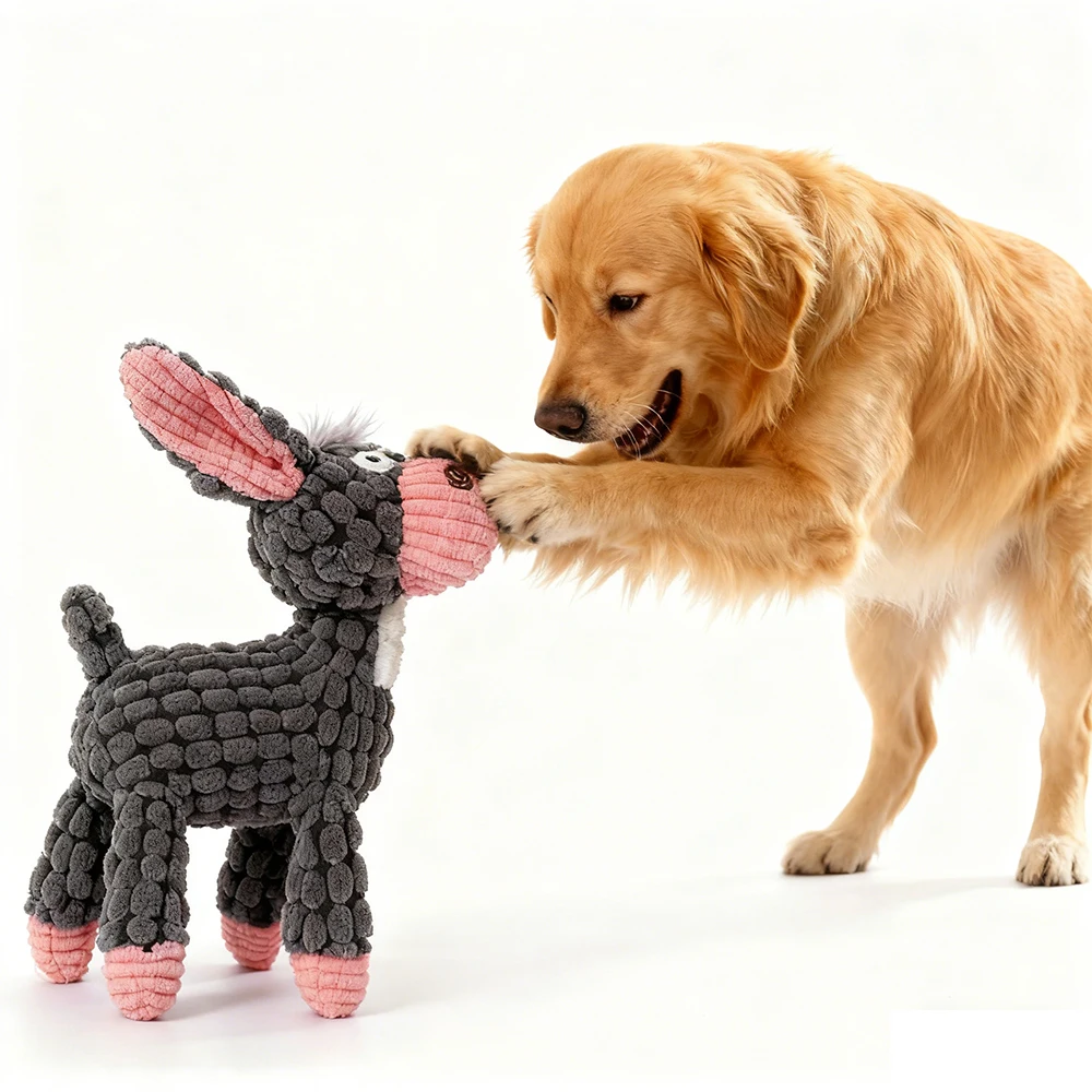 الكلب السبر لعبة المولي التدريب الضغط التفاعلية لدغة مقاومة حمار شكل ألعاب من القطيفة كلب لوازم