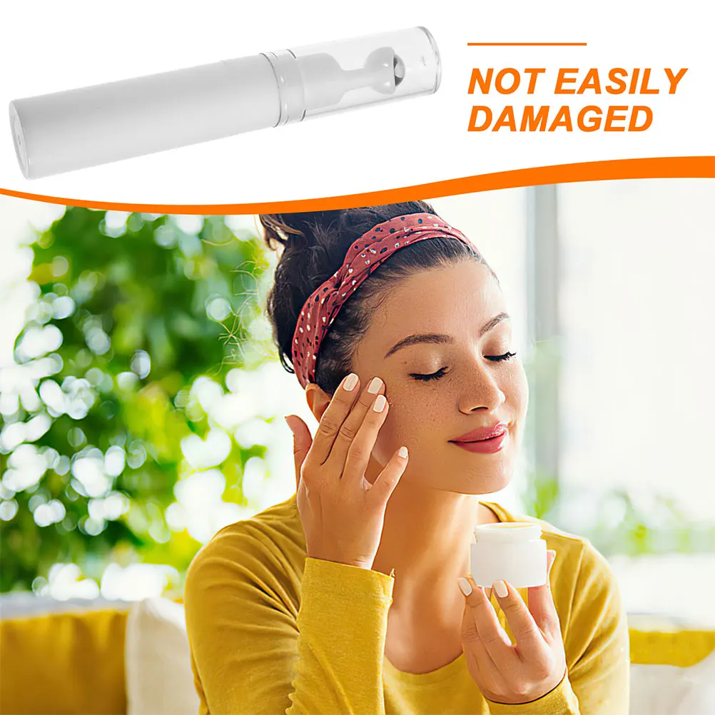 

2pcs Eye Roller Essential Oil Dispenser Bottles 15ml White Vacuum Travel Size Refillable Serum Empty Bottle Tool