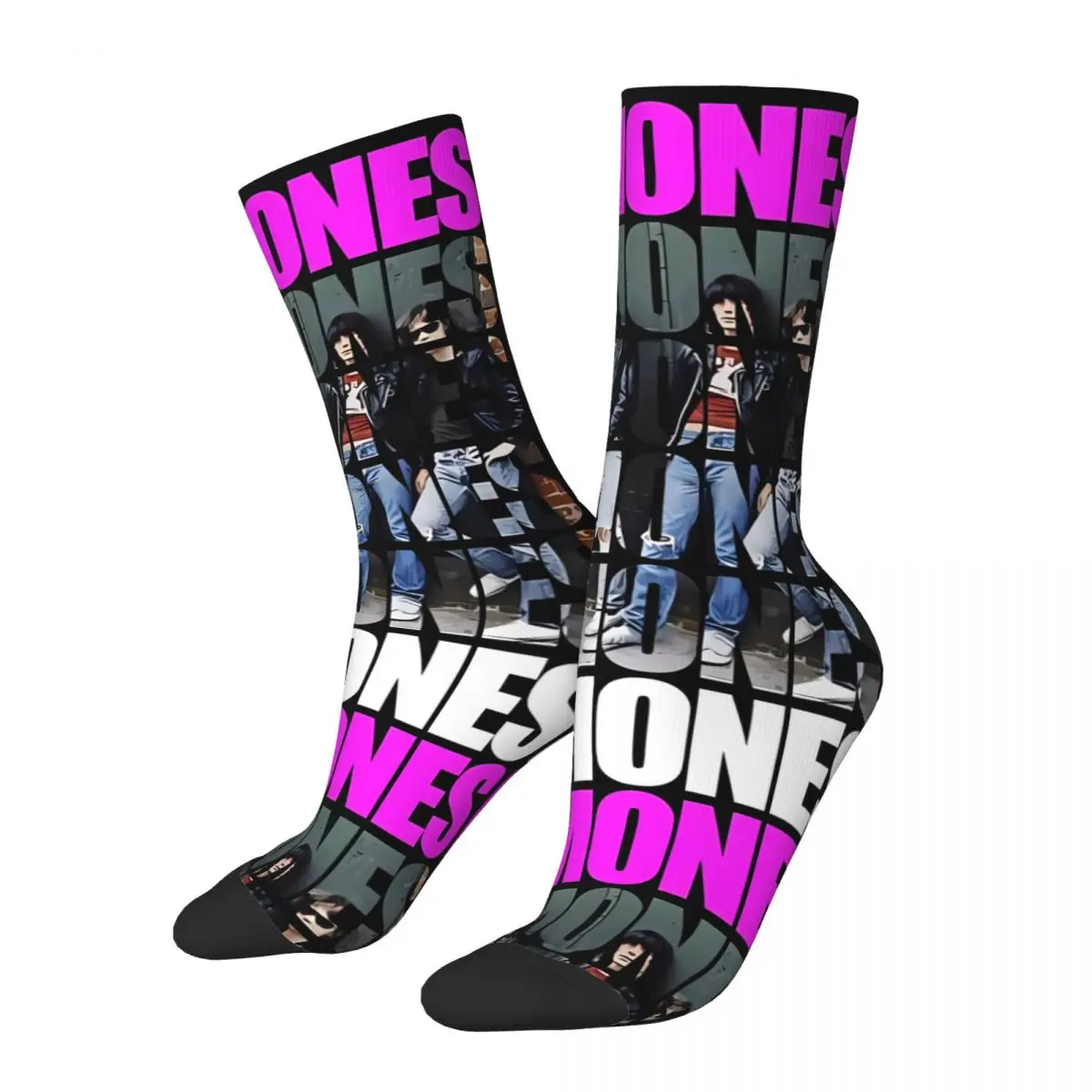 R-Ramones Men and Women printing Socks,Motion Applicable throughout the year Dressing Gift