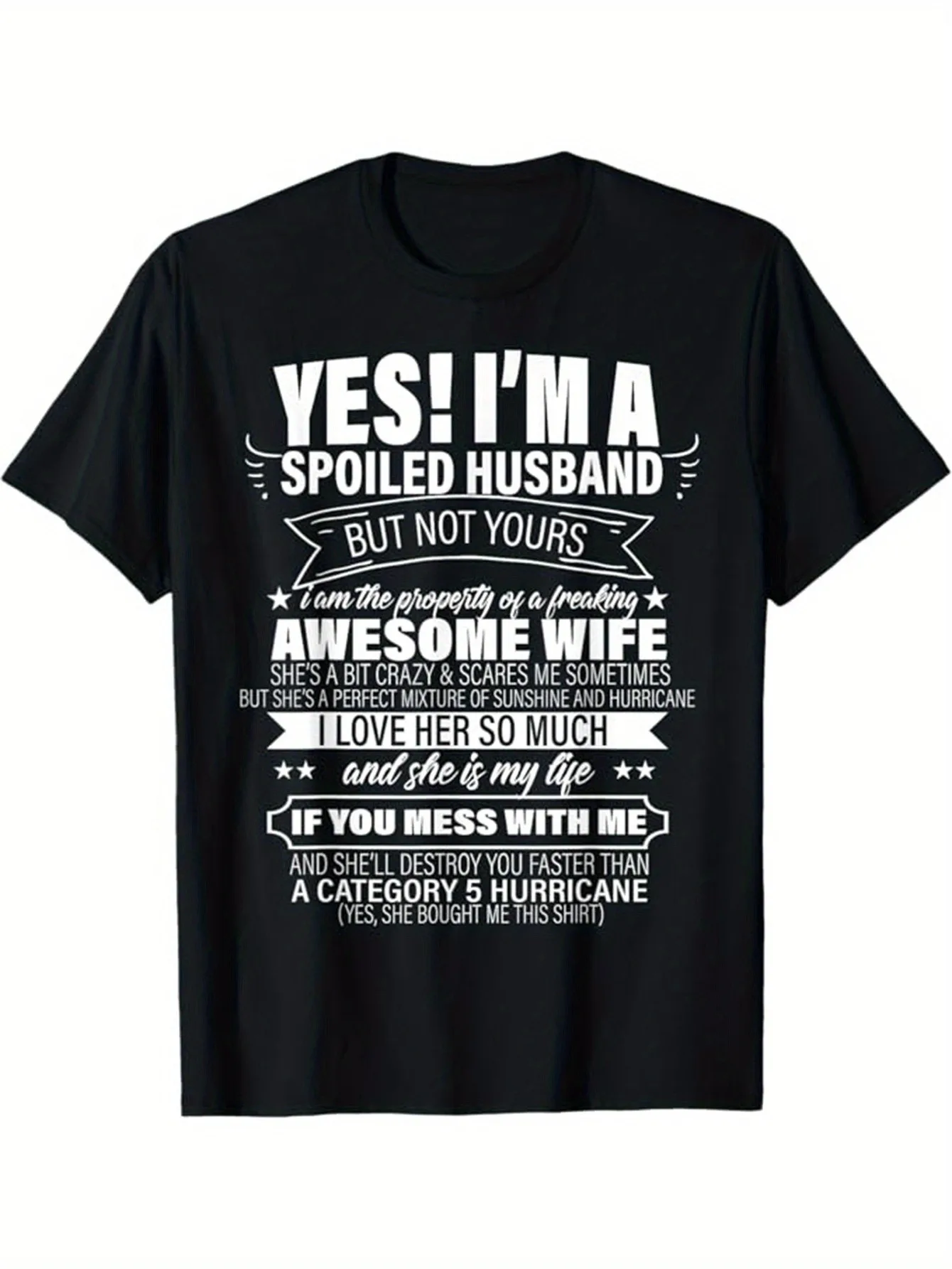 [الزوج تي شيرت مطبوع] نمط تي شيرت زوجين مطبوعة الرجال عادية كم قصير طاقم الرقبة تي شيرت-هدية رجالية