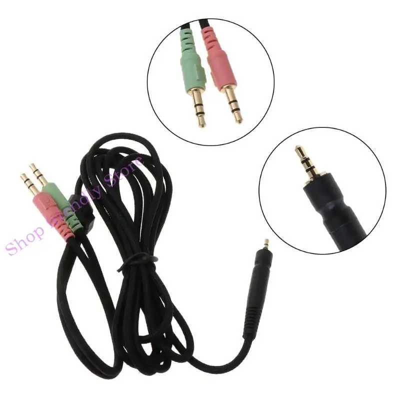 Auriculares reemplazo 594A Cable 3. Cable juego 5 mm para G4ME Game PC 373D PC37X GSP350 500 600