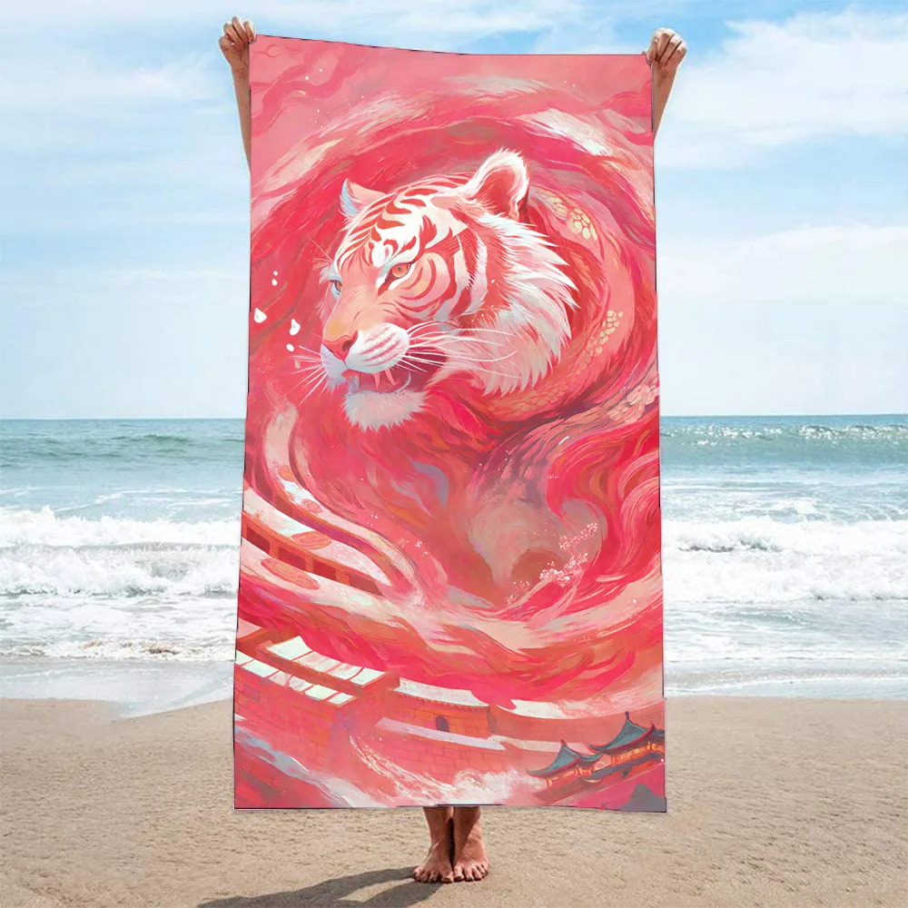 

Cool Tiger Pool swim Beach Towel,Absorbent microfiber towel,sauna,spa,surf,gym Yoga sports,wholesale,holiday gift,dropshipping
