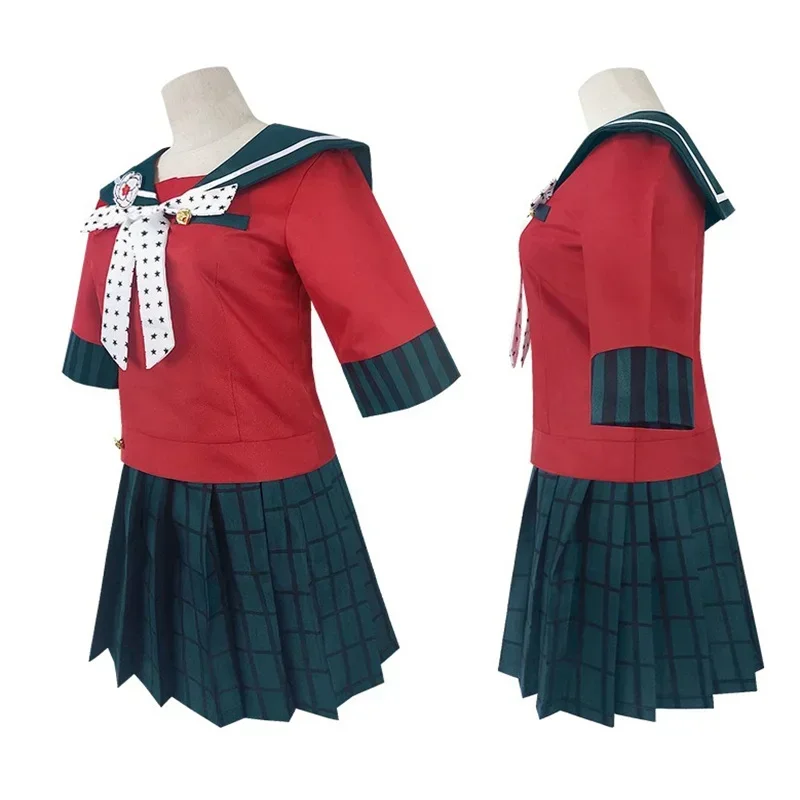 Anime Danganronpa Harukawa Maki Cosplay Costume School Girls Uniform Full Set Wig Accessories Women Halloween Party Costume suit