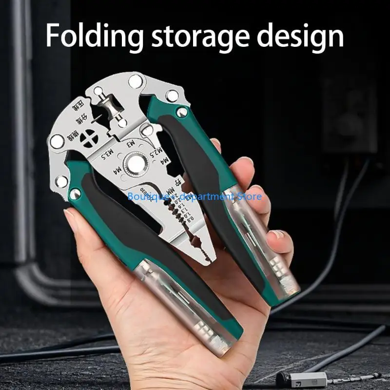 

E1PD Многофункциональный проволочный стриптизер с удобной складной и тестером напряжения