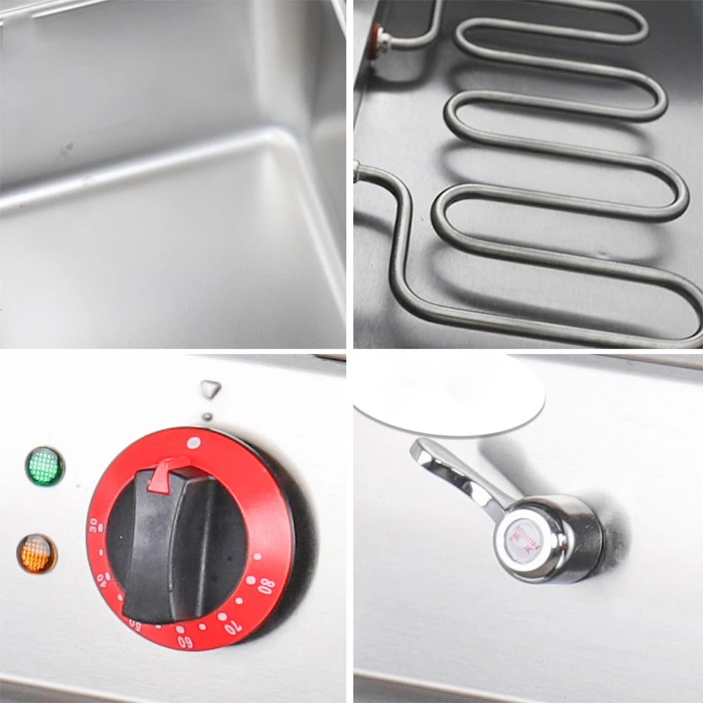 FryerTurkey Potato 30L Stainless Steel 1 Tank 2 Basket Chicken/Fried Deep Gas Fryer Kitchen Equipment Used For Restaurant Hotel