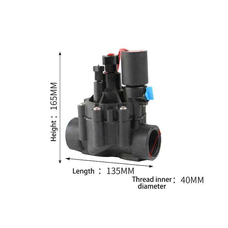 DN32 Irrigation Solenoid Valve Automatic Sprinkler Irrigation Valve Manual Adjustment Flow Outdoor Waterproof Valve