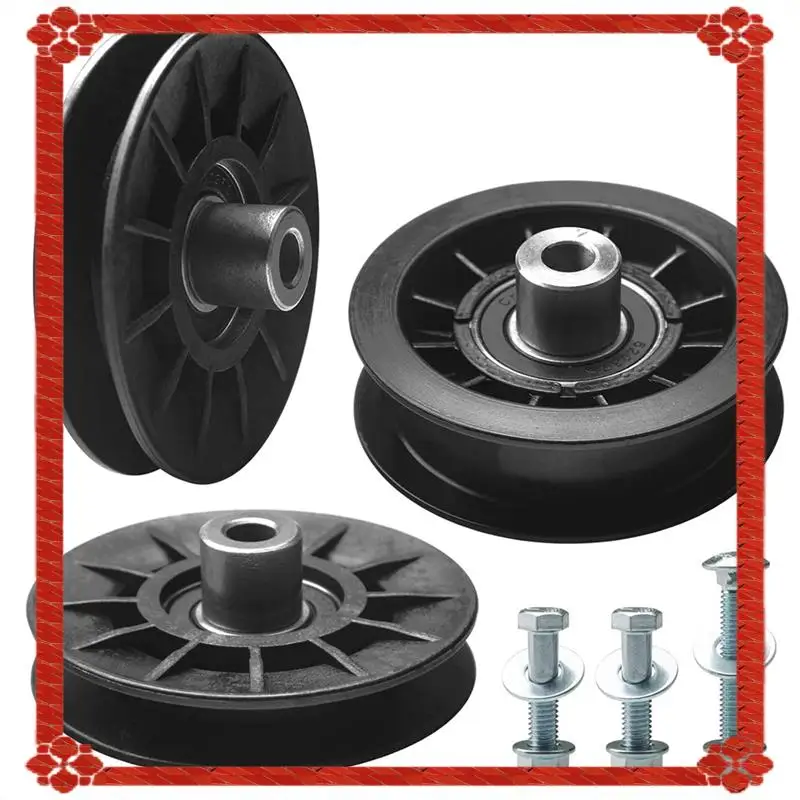 

24-Hour Delivery 532194326 V-Groove Idler Pulley And 532194327 Flat Idler Pulley Kit For Riding Lawn Mowers, Replaces