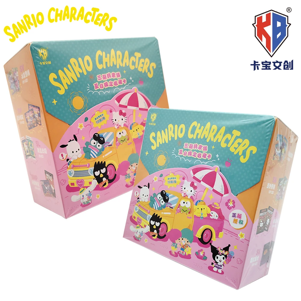 New Original Kabao Sanrio Exquisite Craftsmanship Character Card Cute and Shining Star Family Limited Edition Card Desktop Toy