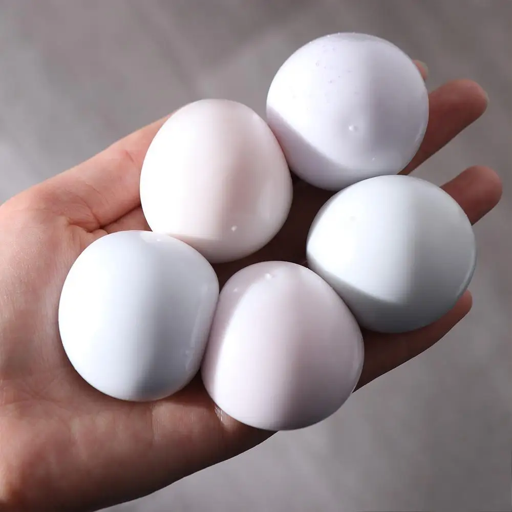 Simulación de bola de arroz glutinoso, juguete para apretar, pelota elástica súper suave hecha a mano, juguete colorido creativo de rebote lento