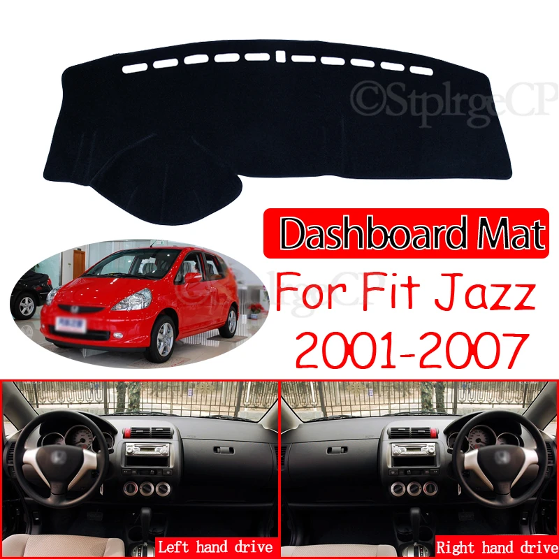 Anti-Slip Mat Dashboard Cover Pad Sunshade Dashmat Protect Carpet Accessories GD1 GD3 GD5 2005 2006 for Honda Fit Jazz 2001~2007