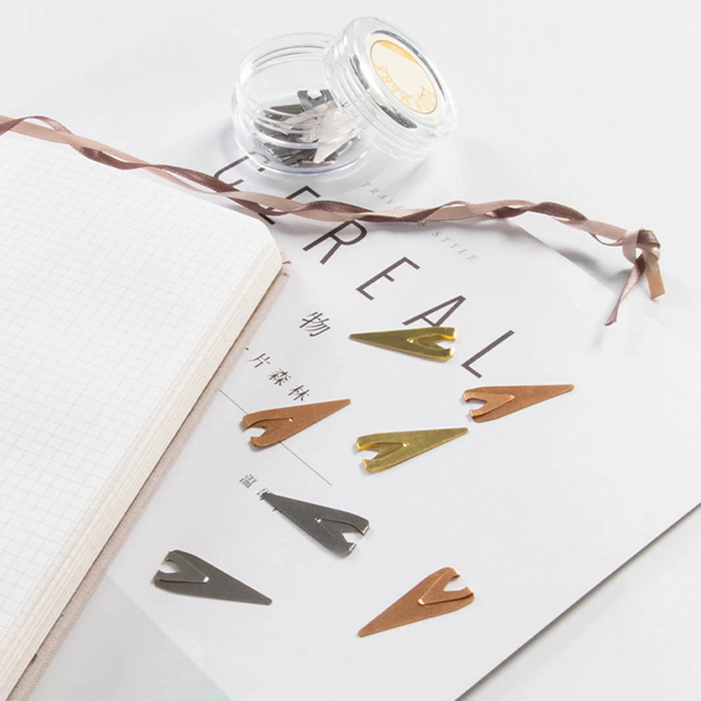 

12pcs Stainless Steel Bookmarks Glossy Smooth Lightweight Creative Reading Tags Page Markers Student Supplies Gifts
