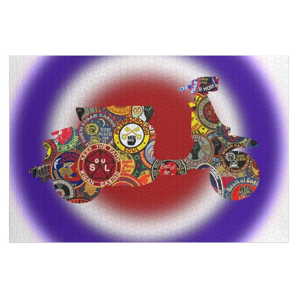 roundel lambretta Jigsaw Puzzle Woodens For Adults Custom Name Child Toy Custom Gift Puzzle