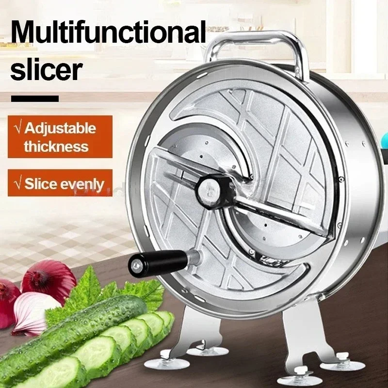 ممتاز أعلى جودة دليل القطاعة الفولاذ المقاوم للصدأ الليمون القاطع البطاطس الثوم القطاعة آلة التقطيع الفاكهة الخضار التجارية #6