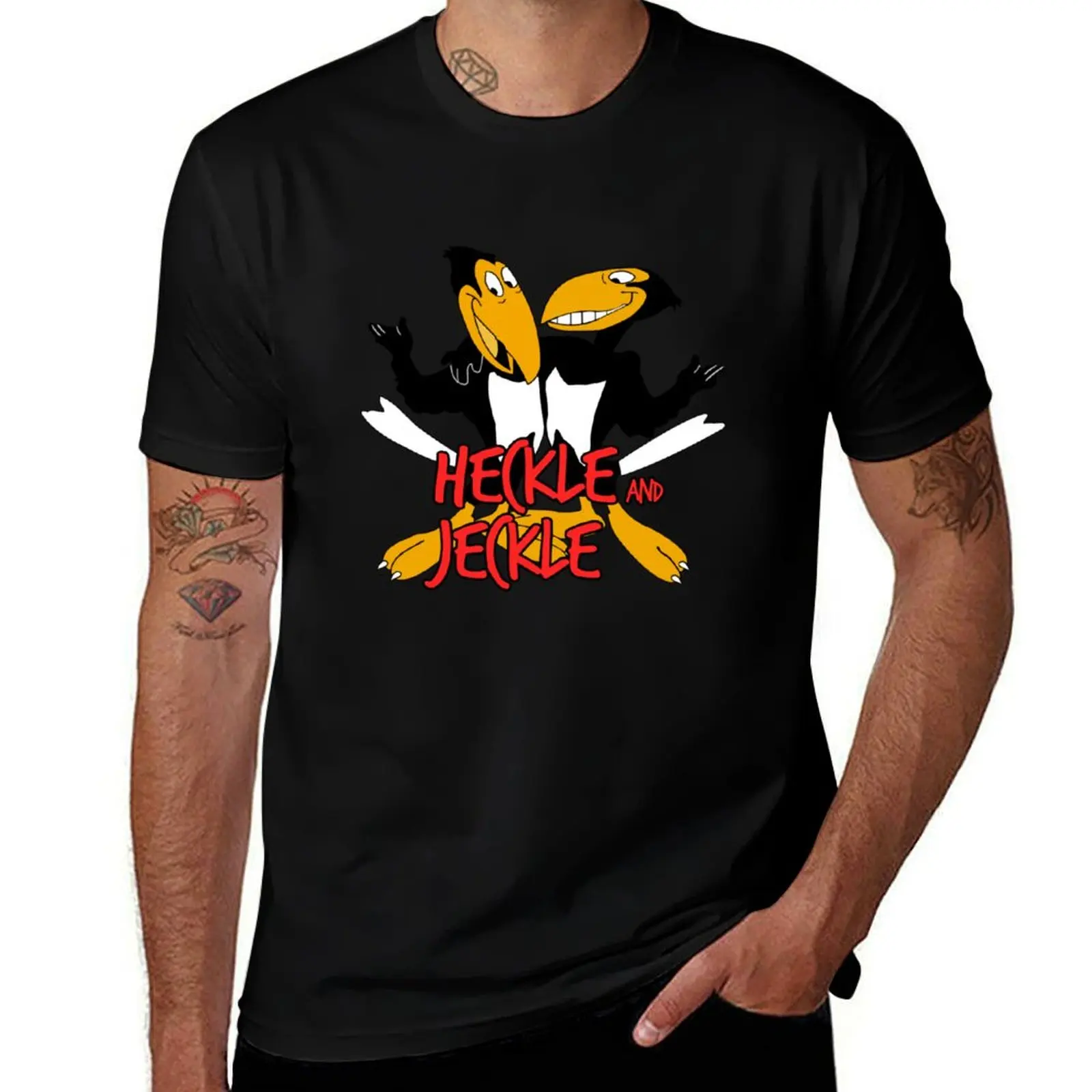 

Heckle and Jeckle - Cartoon T-Shirt man t shirt cotton man t shirt graphic T-shirt
