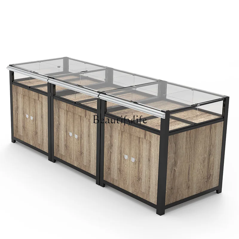 Supermarket snack stack, grain cabinet, rice grain shelf, convenience store, cargo cabinet display cabinet