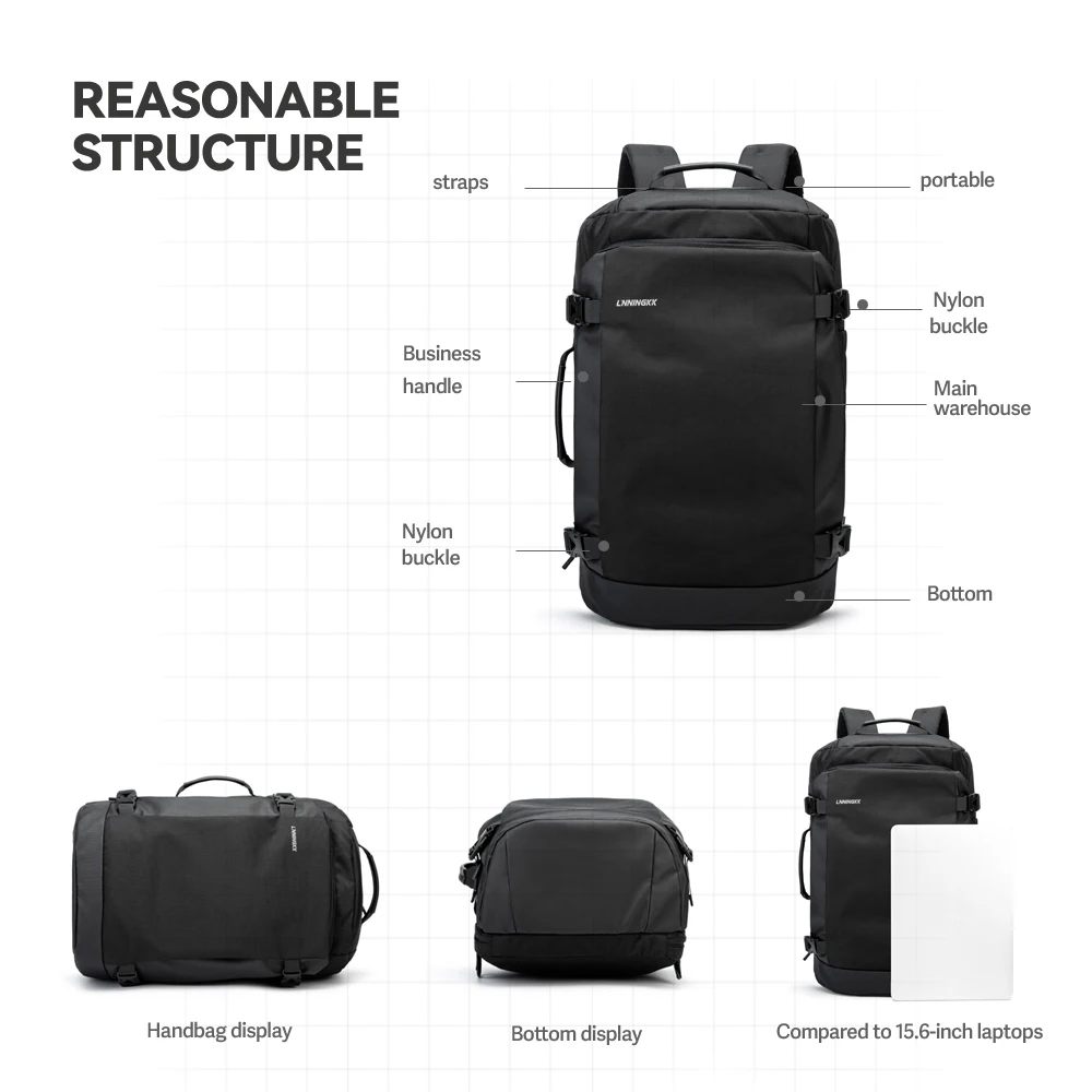 Travel Backpack Men Laptop Multifunction Waterproof Sport Bag Fashion Pack for Male Outdoor large capacity business backpack