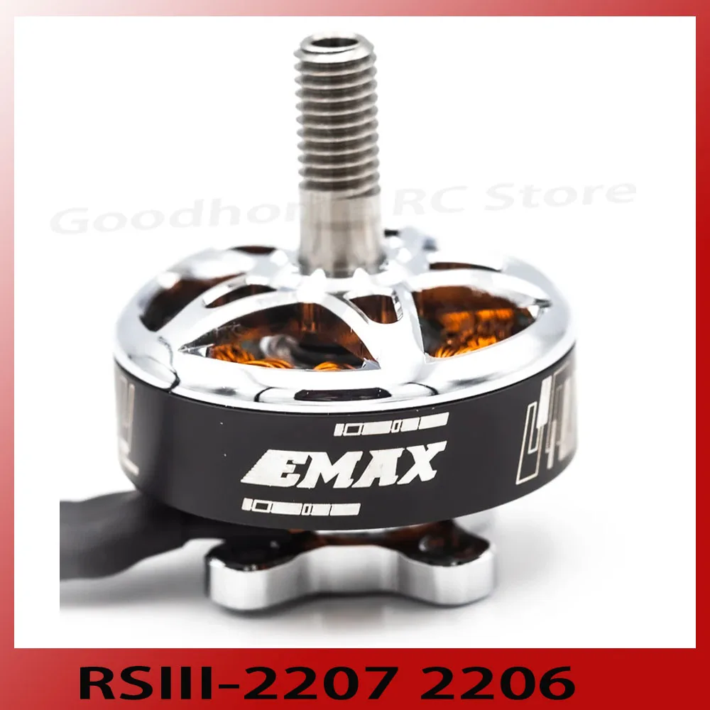 

EMAX RSIII-2207 RSIII-2306 v2 black 1800kv/2100kv/2500kv motor for fpv racing quadcopter