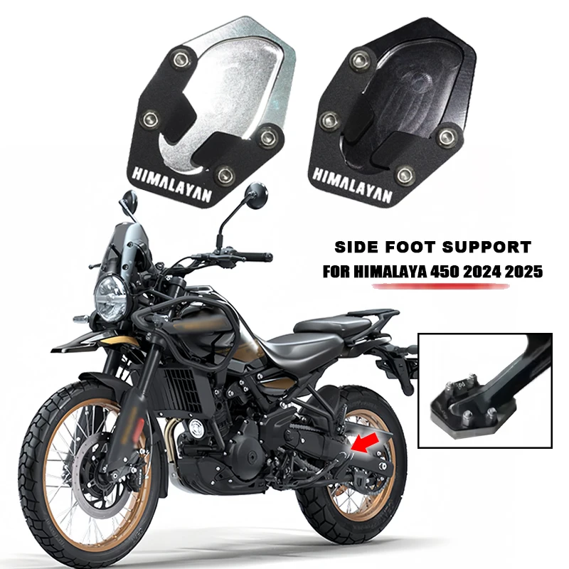 

HIMALAYAN450 Accessories For Himlayan 450 himalaya450 2024 2025 Motorcycle Enlarge Kickstand Extension Plate Pad Pedals