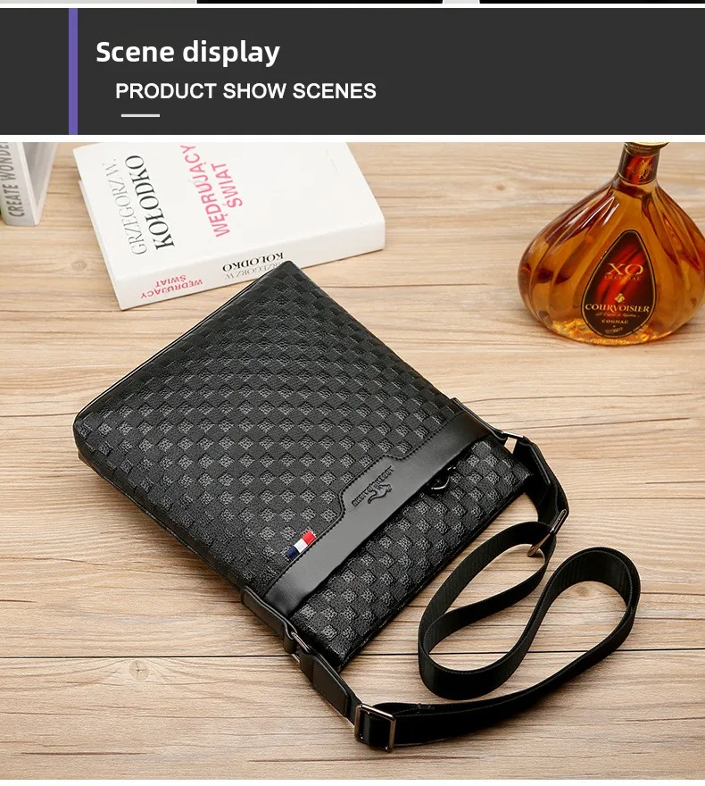 Echte Oberschicht aus Rindsleder für Herren, einzelne Umhängetasche, 2025, neuer Stil, männlich, lässig, Business-Tasche – Detail 12