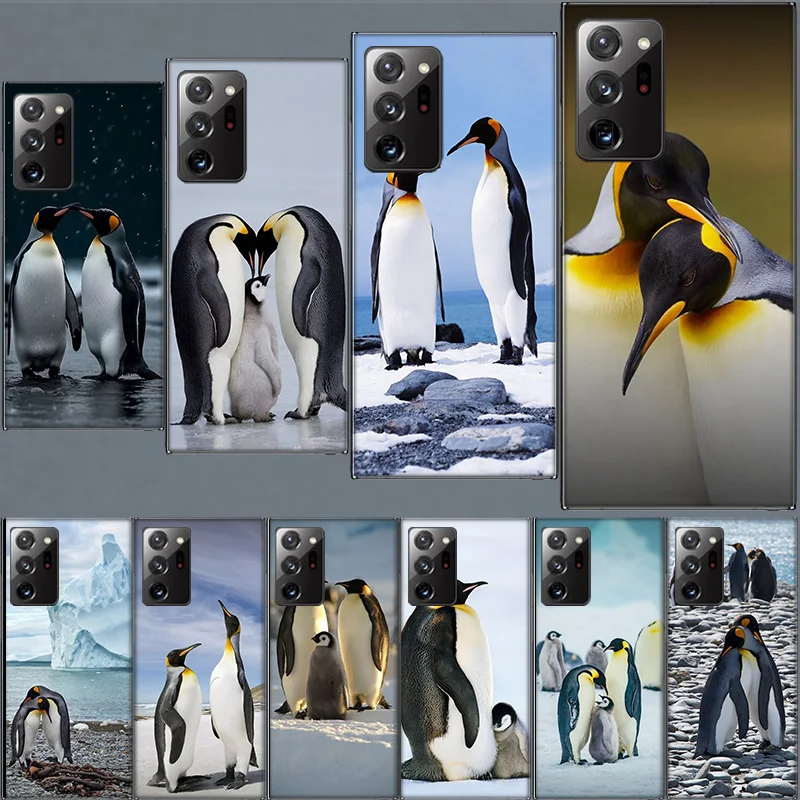 Penguins Love at the North Pole Case for Samsung A05S A55 A35 A25 A15 Galaxy Note 20 Ultra 10 Lite 9 8 M12 M11 M30S M52 M51 M32