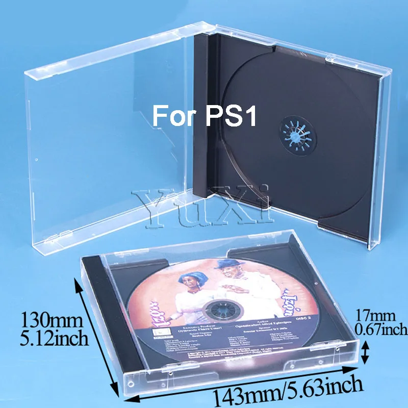 YuXi 1 قطعة استبدال الحال بالنسبة PS3 PS1 WII XBOX لعبة القرص الغيار صندوق CD متعدد الوظائف كرتون الألعاب صندوق تخزين قوس