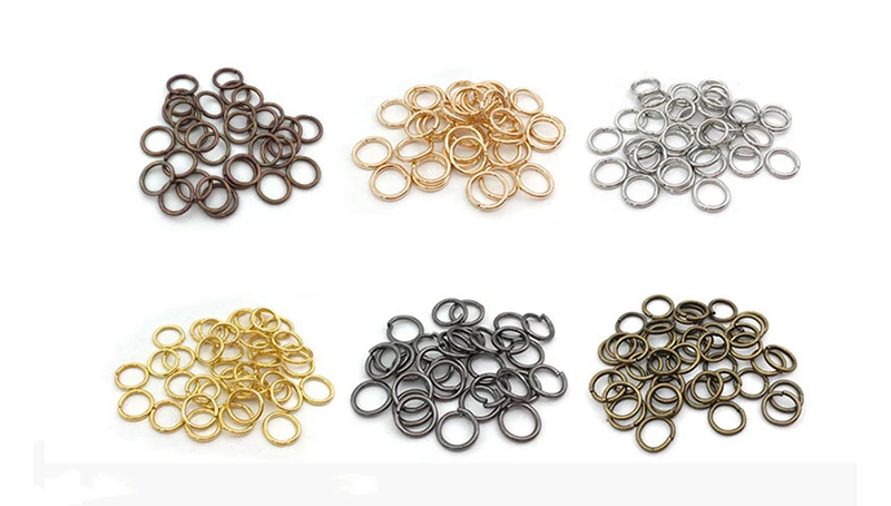 200 teile/los 3-12mm Jump Split Ringe Anschlüsse Schmuck Machen Materialien DIY Zubehör Liefert Für Schmuck Finden Großhandel – Detail 1