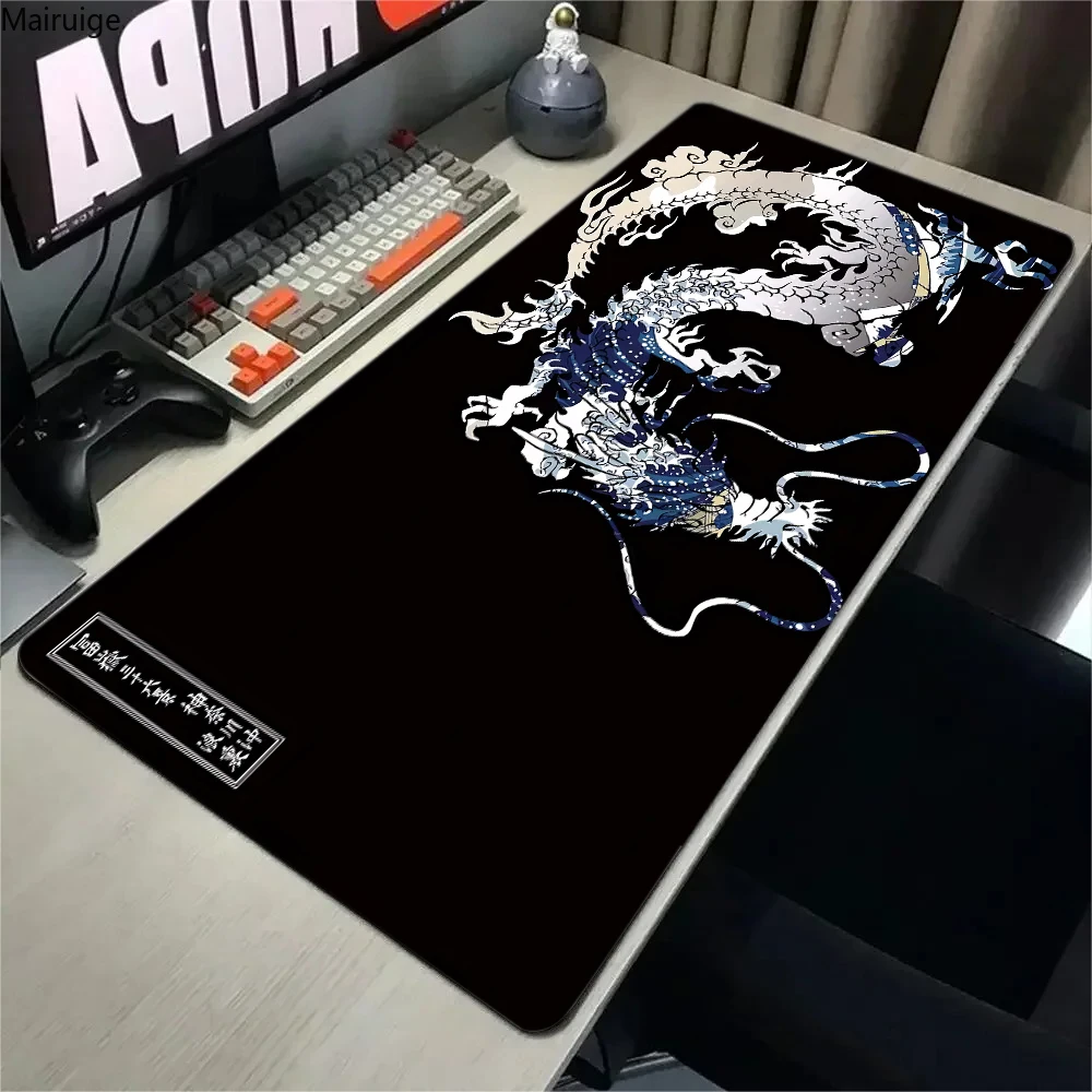 

Large Yin-Yang Dragon Pattern Mouse Pad 900x400MM Computer Laptop Keyboard Mousepad Gaming Non-slip rubber PC Office Desk Mat