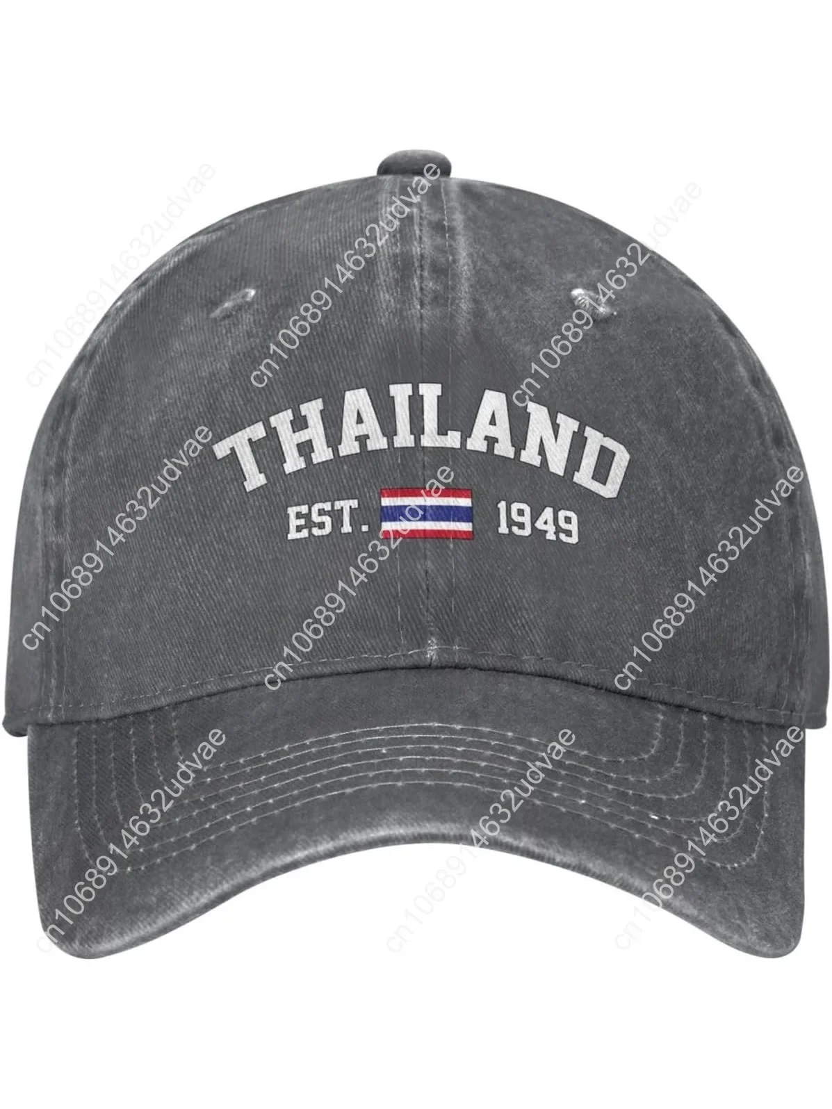 

Thailand Flag Baseball Cap Denim Vintage Cotton Unisex Patriotic Hat