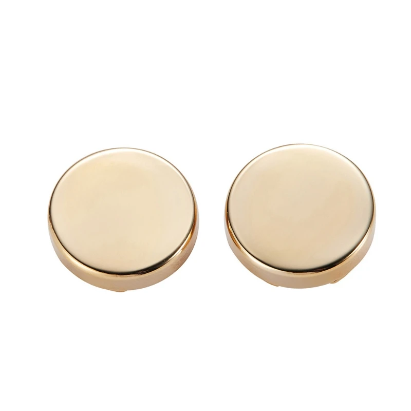 Shirt Button Cover 1Pair Brass Cufflinks Fine Details Cuff Links for Male Female