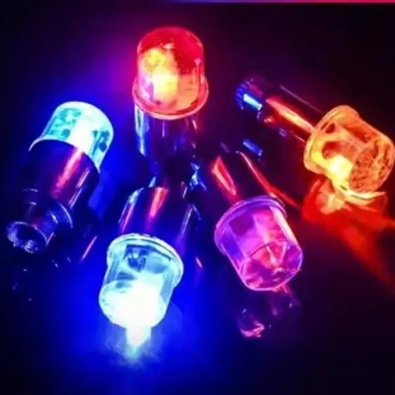 2/8pcs Tire Valves Cap LED Lights Universal Car Motorcycle Bicycle Tyre Hub Motion Sensor Glowing Bulbs Cycling Lamp Accessories