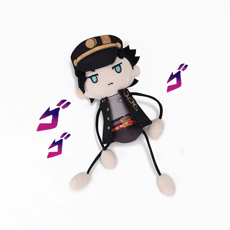 

New jojo Plush Toy Cute Kujo Jotaro Figure 10cm Plush Doll Pendant Fans Birthday Gifts