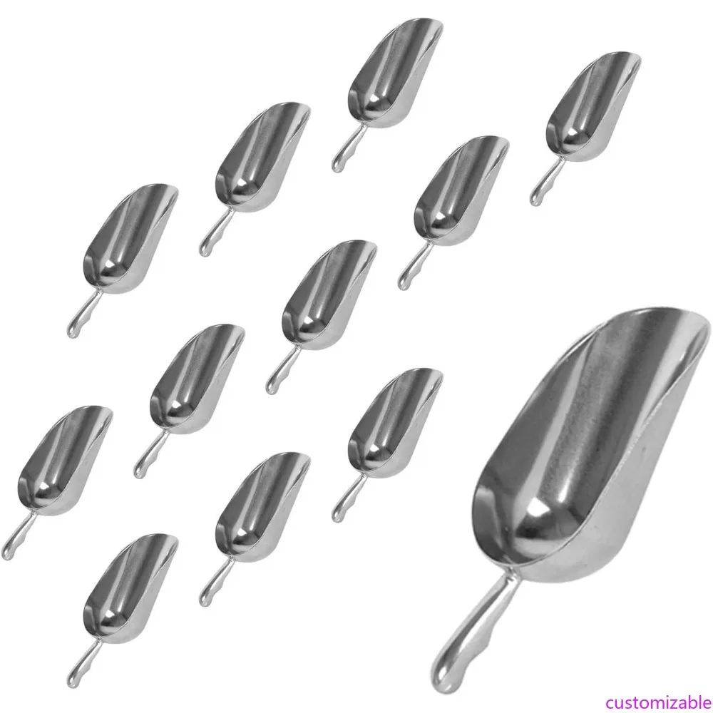 

Набор из 12 алюминиевых форм для выпечки и мерных совок для конфет, емкость 58 унций, идеально подходит для корма для домашних животных