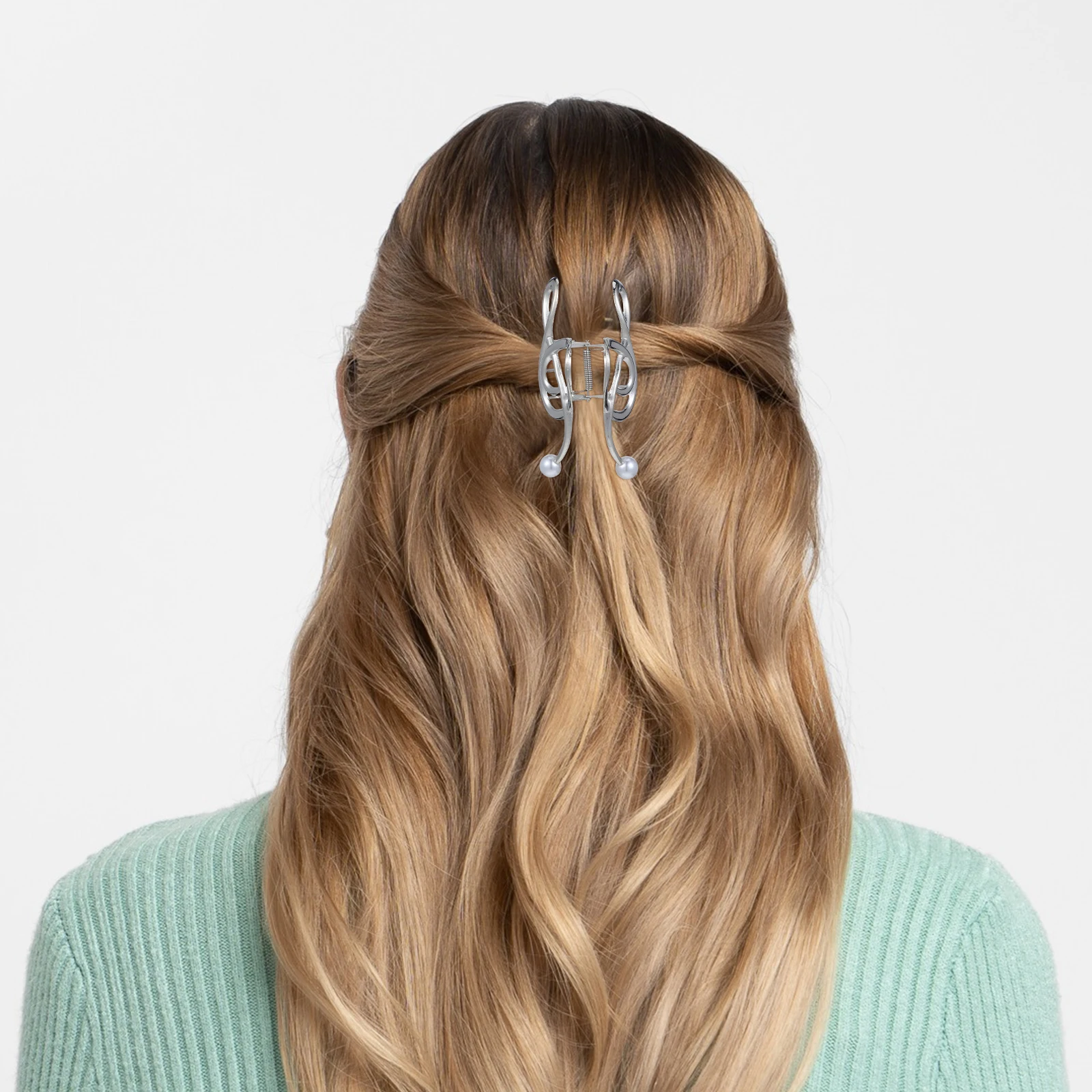 

Music Note Claw Large Metal For Thick Long Hair Women Large Claw Clip Hair Styling Tool Decorative Jaw Clip