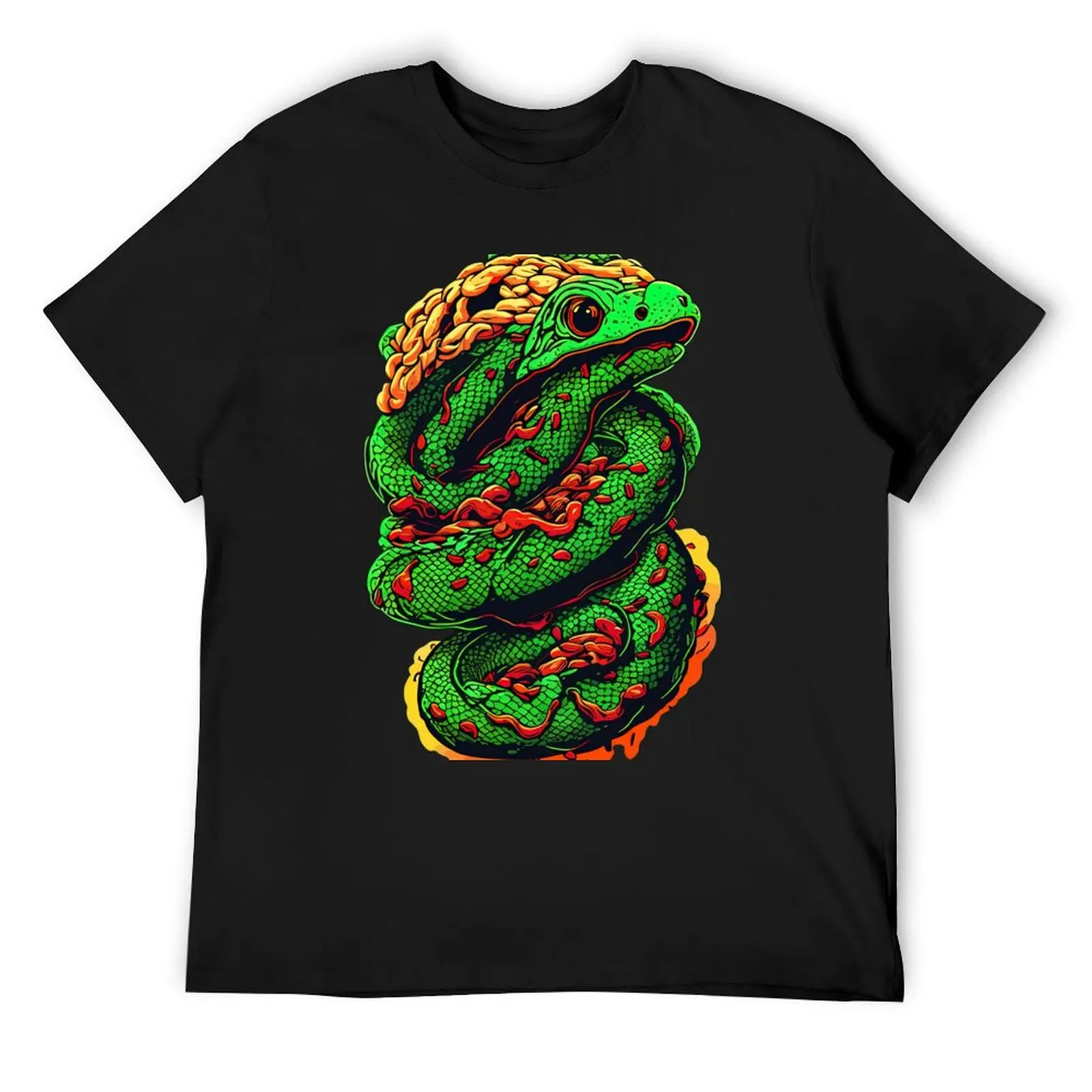 

Green Snake T-Shirt Anime t-shirt new edition graphic t shirt vintage mens graphic t-shirts hip hop